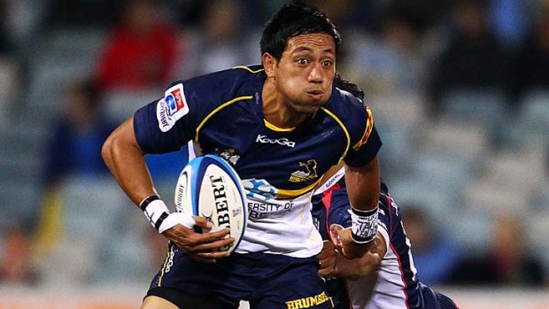 Re-signed ... Christian Lealiifano of the Brumbies.