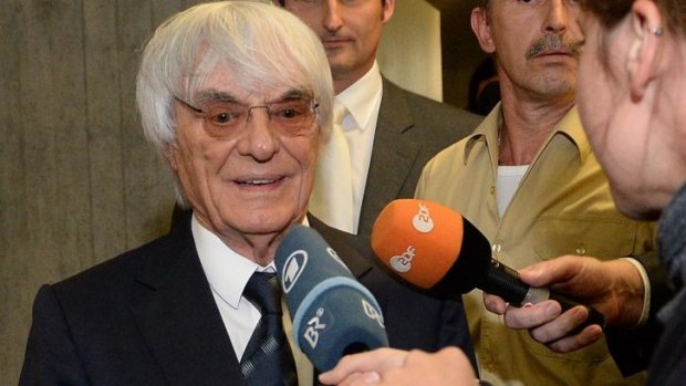 "It's not easy trying to resolve things when you're dealing with lawyers": F1 boss Bernie Ecclestone.