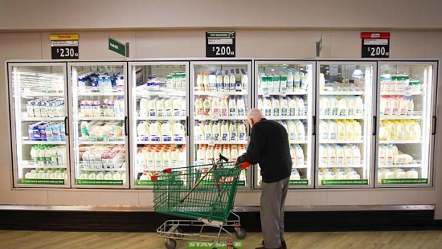 Choices: Woolworths added just 10 million litres of private label sales where Coles added 64 million litres.