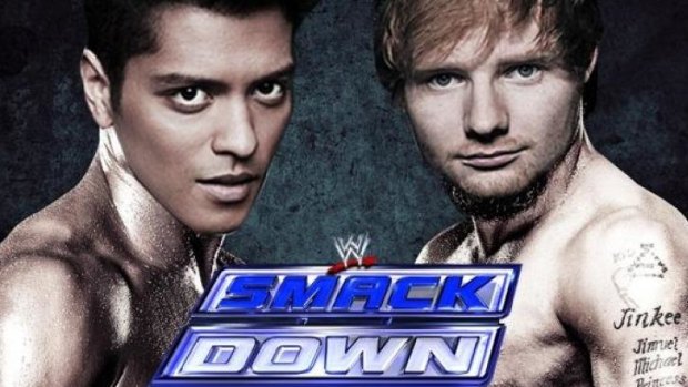 The 'smackdown' between Bruno Mars and Ed Sheeran continues.