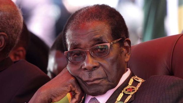 Fighter buy ... Robert Mugabe.