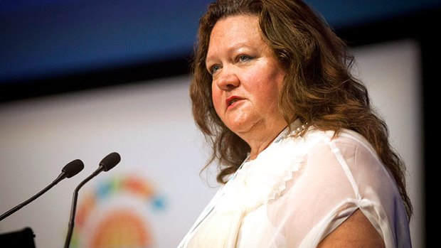 Gina Rinehart - not necessarily known for her softer side.
