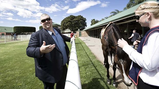Good times: Patinack Farm owner Nathan Tinkler at the races in 2010.