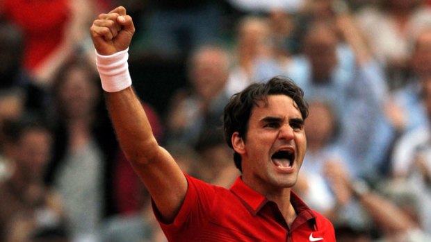 Confident ... Roger Federer has his eyes set on a seventh Wimbledon title.