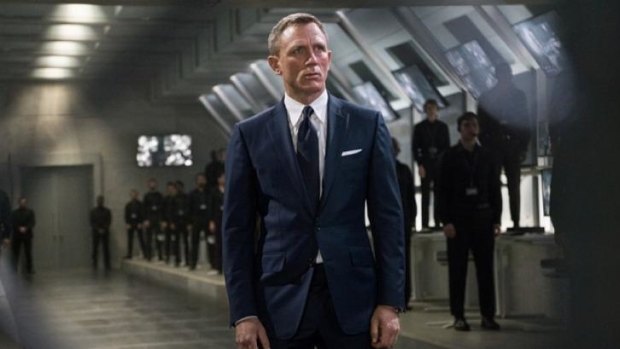 Daniel Craig in the new Bond film <i>Spectre.</i>