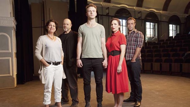 Hope, guilt and ghosts: <i>All My Sons</i> at the Eternity Playhouse in Darlinghurst. From left, Toni Scanlan, Marshall Napier, Andrew Henry, Meredith Penman, Anthony Gooley.
