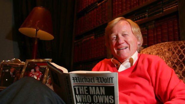 Fairfax Media chairman Ron Walker at home on his 70th birthday.