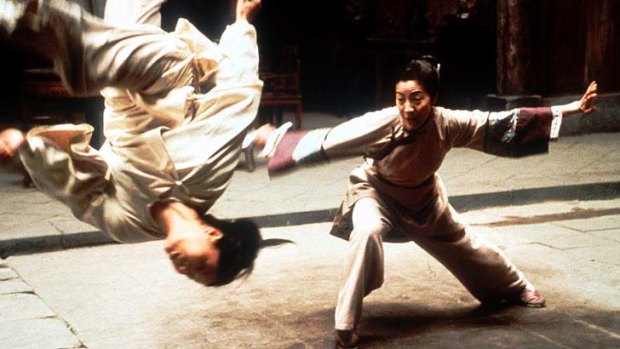 Zhang Ziyi, left, and Michelle Yeoh battle in Ang Lee's hit film, Crouching Tiger, Hidden Dragon.