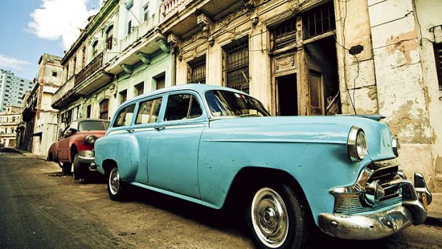 The shabby grandeur of downtown Havana.