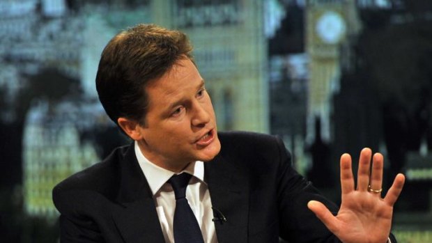 Britain's Deputy Prime Minister Nick Clegg will embark on a media blitz to bolster support for the Tories.