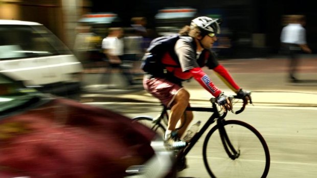 Heads up ... cyclists are vulnerable to the unseeing motorist.