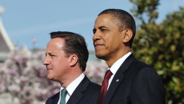 United ... David Cameron and Barack Obama.