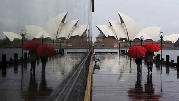 The Bureau of Meteorology says the heavy rain is expected to ease into Tuesday.