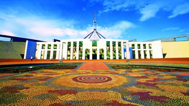 Canberra's Parliament House.