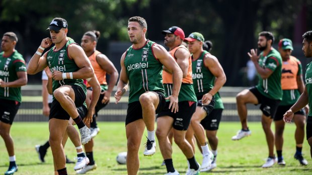 Room for improvement: Sam Burgess and the rest of the Rabbitohs will be looking for a better 2018.