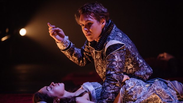 Alex Williams and Kelly Paterniti in Bell Shakespeare's Romeo and Juliet.