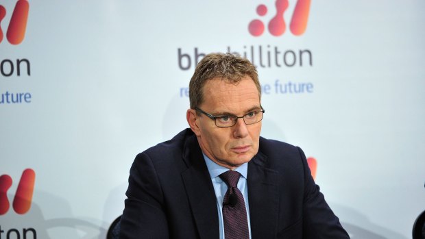 BHP chief executive Andrew Mackenzie said that despite the fall of th iron ore price, 'group margins remain healthy'.