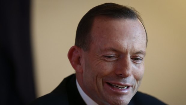 Prime Minister Tony Abbott in his office at Parliament House on Tuesday. 