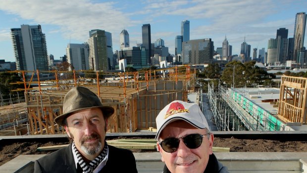 The Block creator Julian Cress (right) and architect Julian Brenchley (left).
