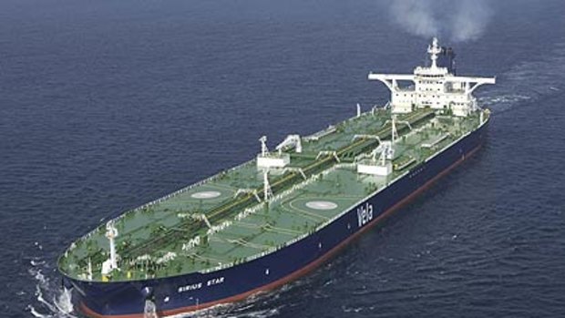 Somali pirates seize a Saudi supertanker.