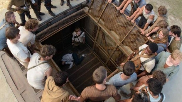 Dystopian film: <i>The Maze Runner</i>  –based on a book by James Dashner –  is intriguing and entertaining.