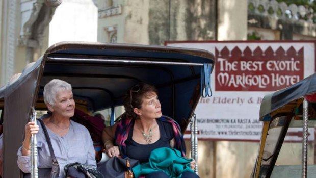 Checking in, not checking out ... Judi Dench and Celia Imrie find the hotel in India is not quite what they imagined, but a new lease on life is just around the corner.