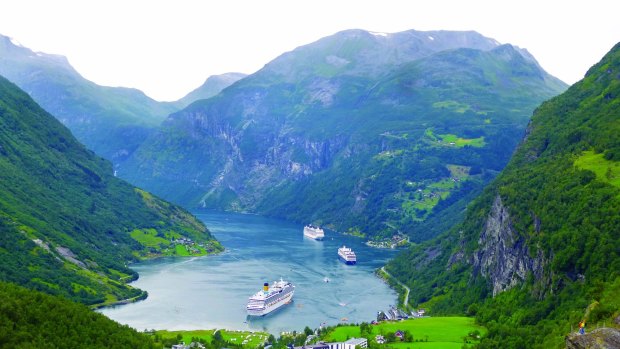 Get to Europe for less: Geiranger fjord, Norway.