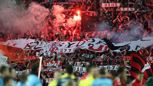Well supported: Western Sydney Wanderers fans.