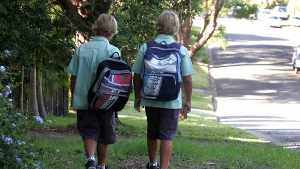 Today we see children with backpacks everywhere, but it hasn't always been the case.