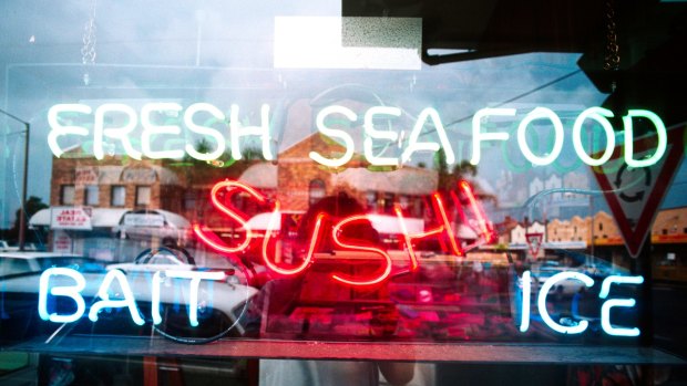 Seafood and sushi are Byron Bay favourites.