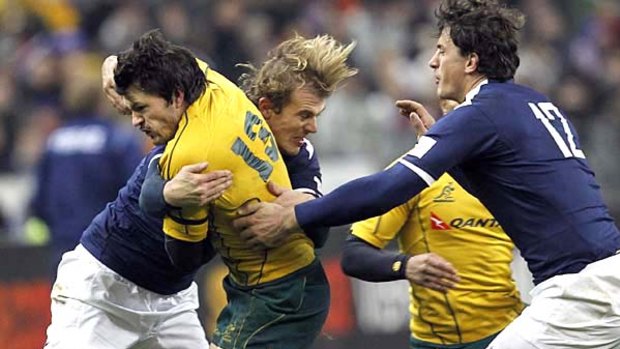 Adam Ashley-Cooper was a handful for the French defence.