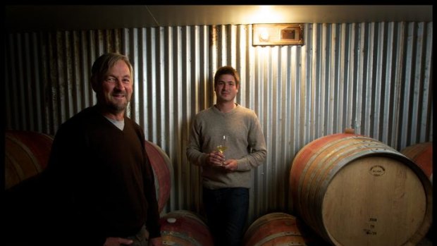 Alan Cooper and son Joshua at their Cobaw Ridge winery.