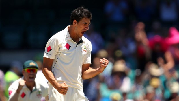 Plenty of weight on the shoulders: Mitchell Starc.