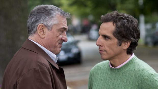 Robert de Niro and Ben Stiller go head-to-head in <i>Little Fockers</i>.