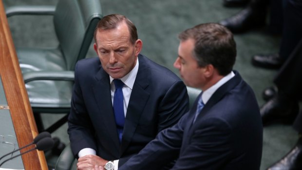 Prime Minister Tony Abbott and Justice Minister Michael Keenan.