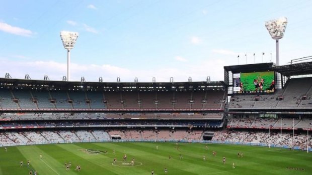 Not even a quarter of the MCG was occupied during the round 2 match between Melbourne and West Coast.