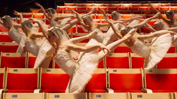 Ballerinas from the production of La Bayadere - the latest production from Austtralian Ballet at the Sydney Opera House.