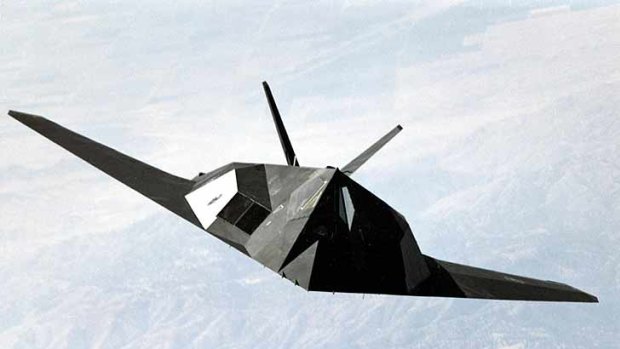 An undated photo of the F-117 stealth aircraft.