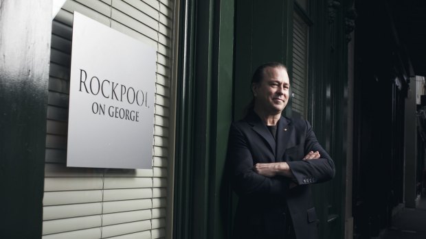 Neil Perry at his restaurant Rockpool on George in Sydney.