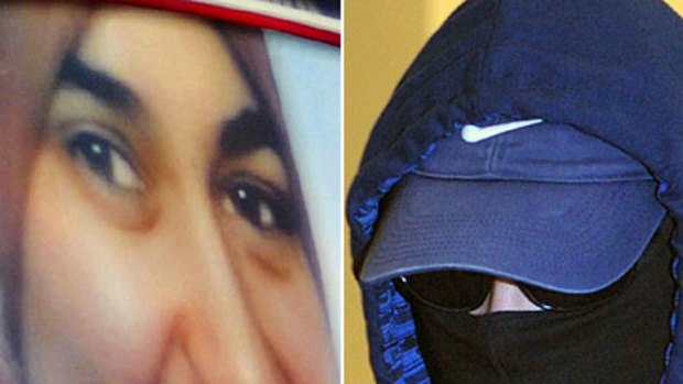 Alex W., right, is accused of killing Marwa al-Sherbini