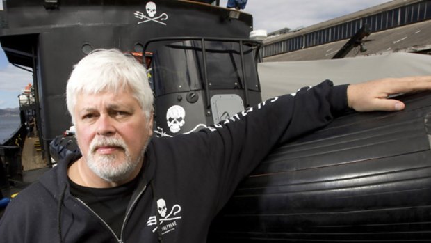 The captain of the Sea Shepherd, Paul Watson.