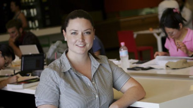 Lucky break ... Kate Driscoll’s job with the UTS Careers Service meant she had an employer that understood university exams.