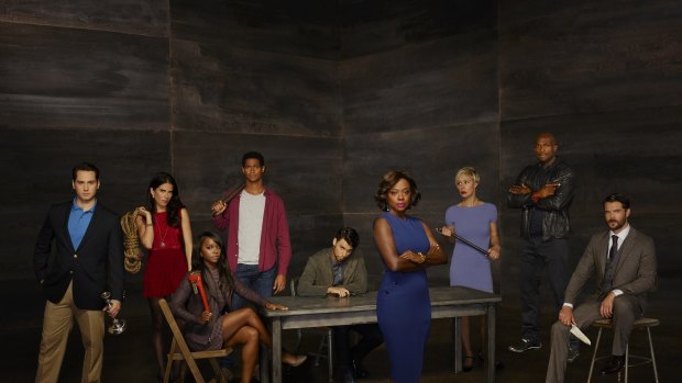 The cast of How to Get Away with Murder, which this season has been even nuttier than the last.
