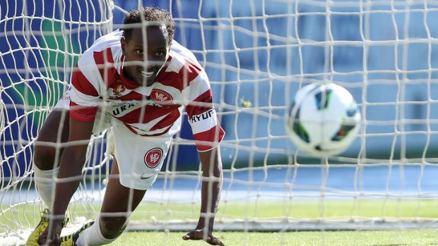 Attacking force: Youssouf Hersi of Western Sydney Wanderers.
