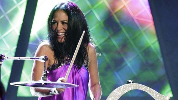 Musician Sheila E. performs onstage during the 8th annual latin GRAMMY awards.