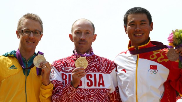 Stripped: Russia's Sergey Kirdyapkin was stripped of his London gold medal for doping violations.