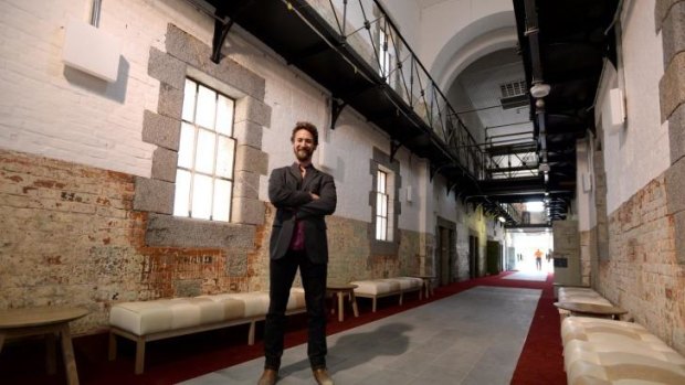 Gallows humour: Nelson Gardner will play the title role in a new musical about Ned Kelly, staged in the Ulumbarra Theatre, formerly Bendigo's Sandhurst Gaol.