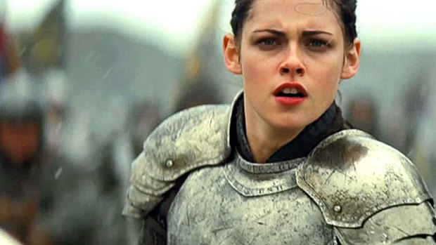 Kristen Stewart stars in "gritty medieval thriller" <i>Snow White and the Huntsman</i>.