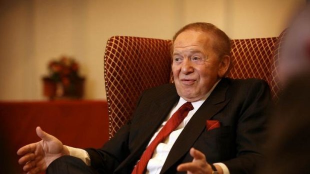 Billionaire Sheldon Adelson is assessing the field of potential Republican nominees.