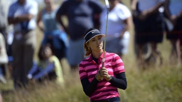 Rough ride: US Open champion Michelle Wie missed the cut.